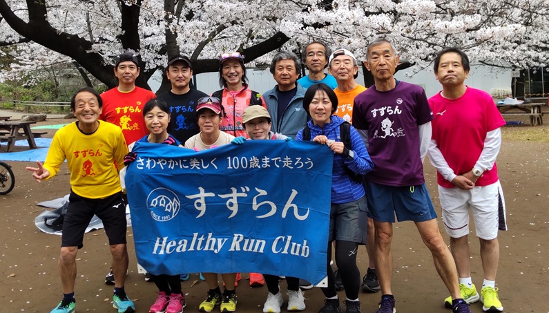 ４月　6日　満開の桜　木場公園にて